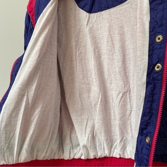Christie Brooks Vintage 80s 90s Pink Purple Windbreaker Jacket Girls M 10-12 - Picture 7 of 8